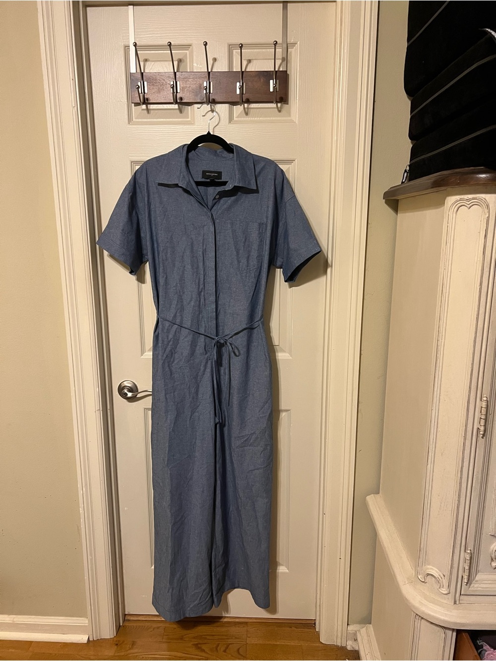 Banana Republic Chambray Jumpsuit in Blue